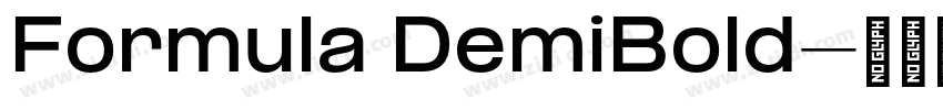 Formula DemiBold字体转换